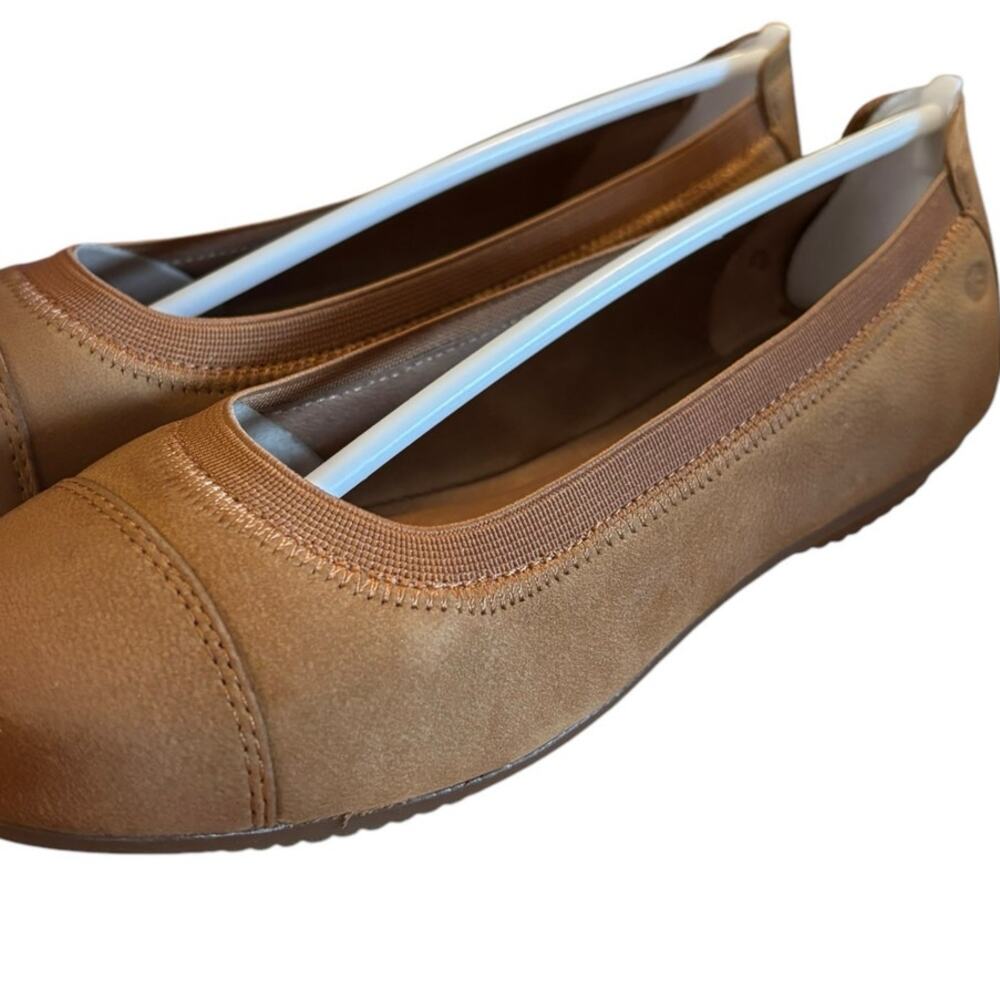 NIB Josef Seibel Leather Tan Ballet Flats Women's Size 36 US 5.5 M German Made - Picture 3 of 10